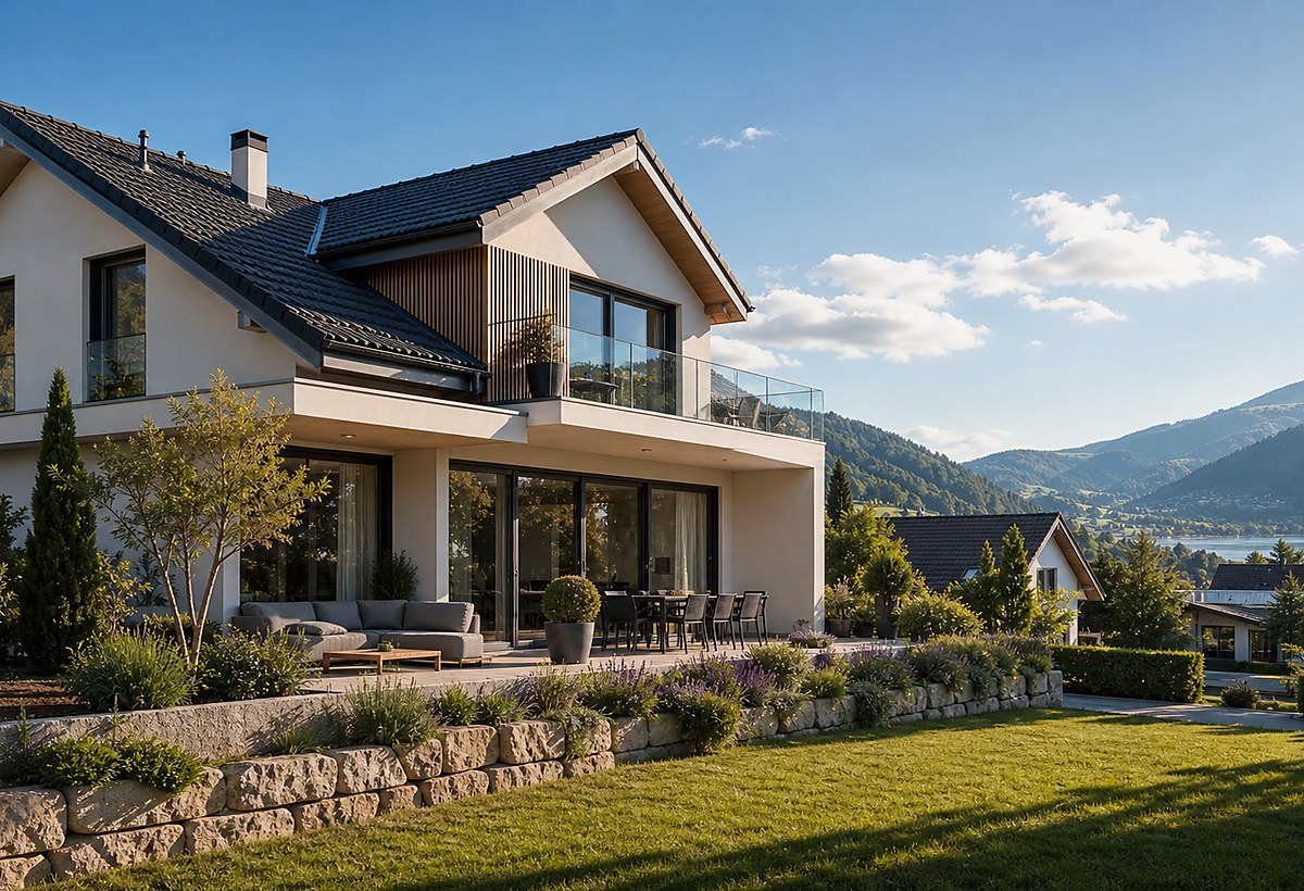 Visuel immobilier premium du canton Grisons