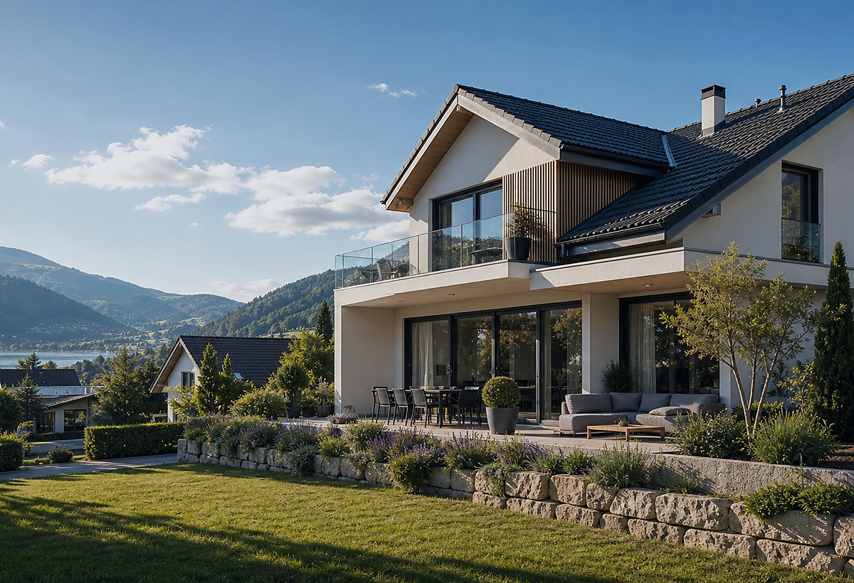Visuel immobilier premium du canton Zurich
