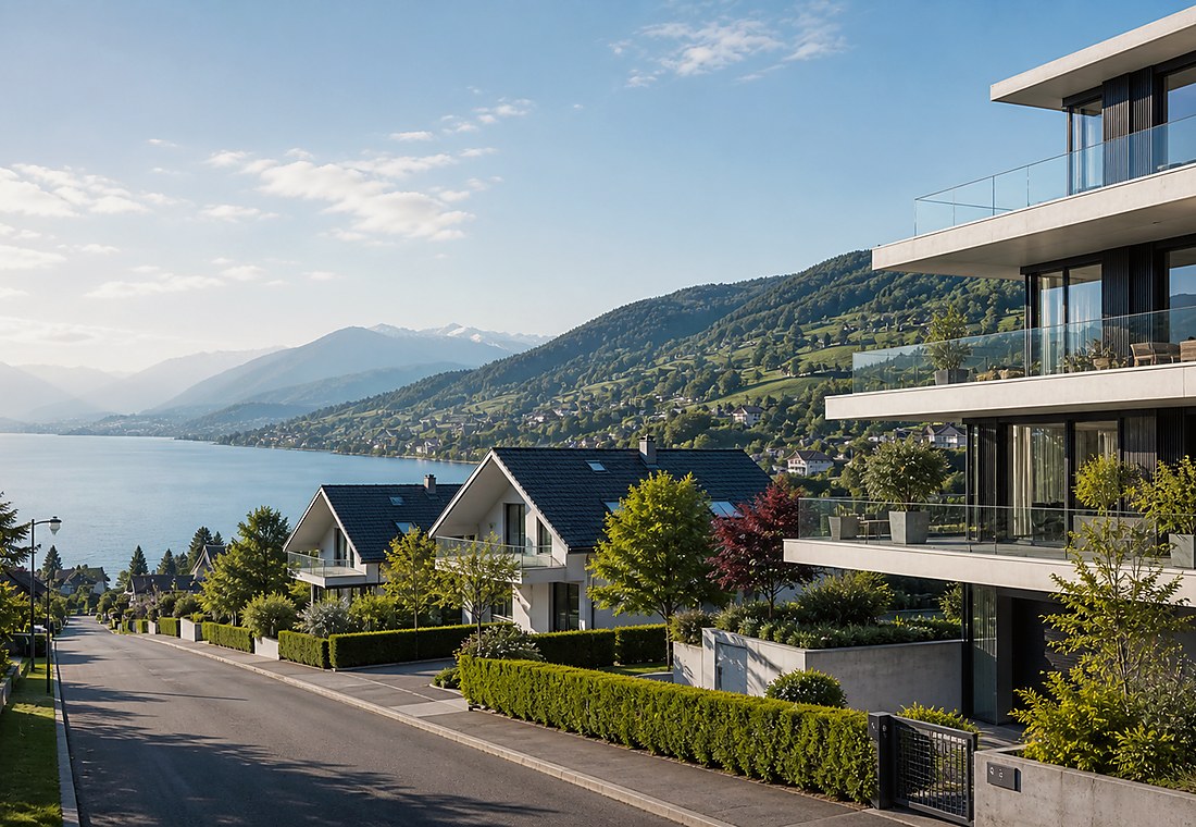 Visuel immobilier premium local pour Aire-la-Ville