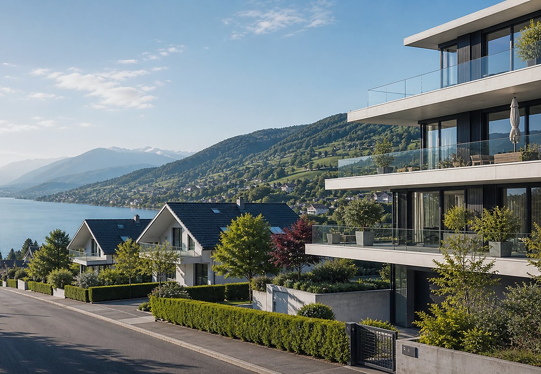 Visuel immobilier premium local pour Allaman