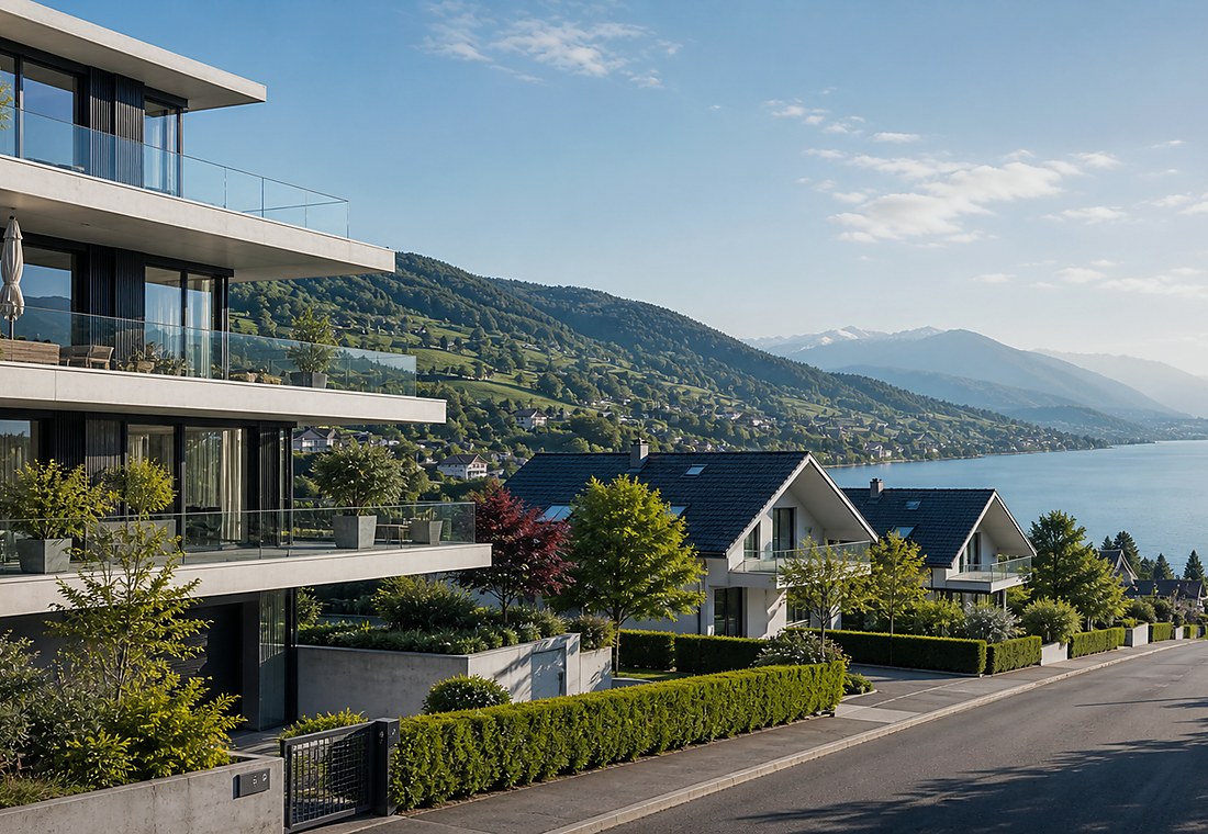 Visuel immobilier premium local pour Amlikon-Bissegg