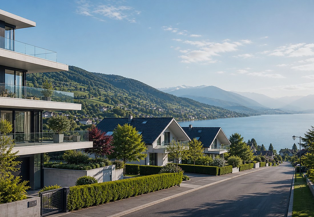 Visuel immobilier premium local pour Aranno
