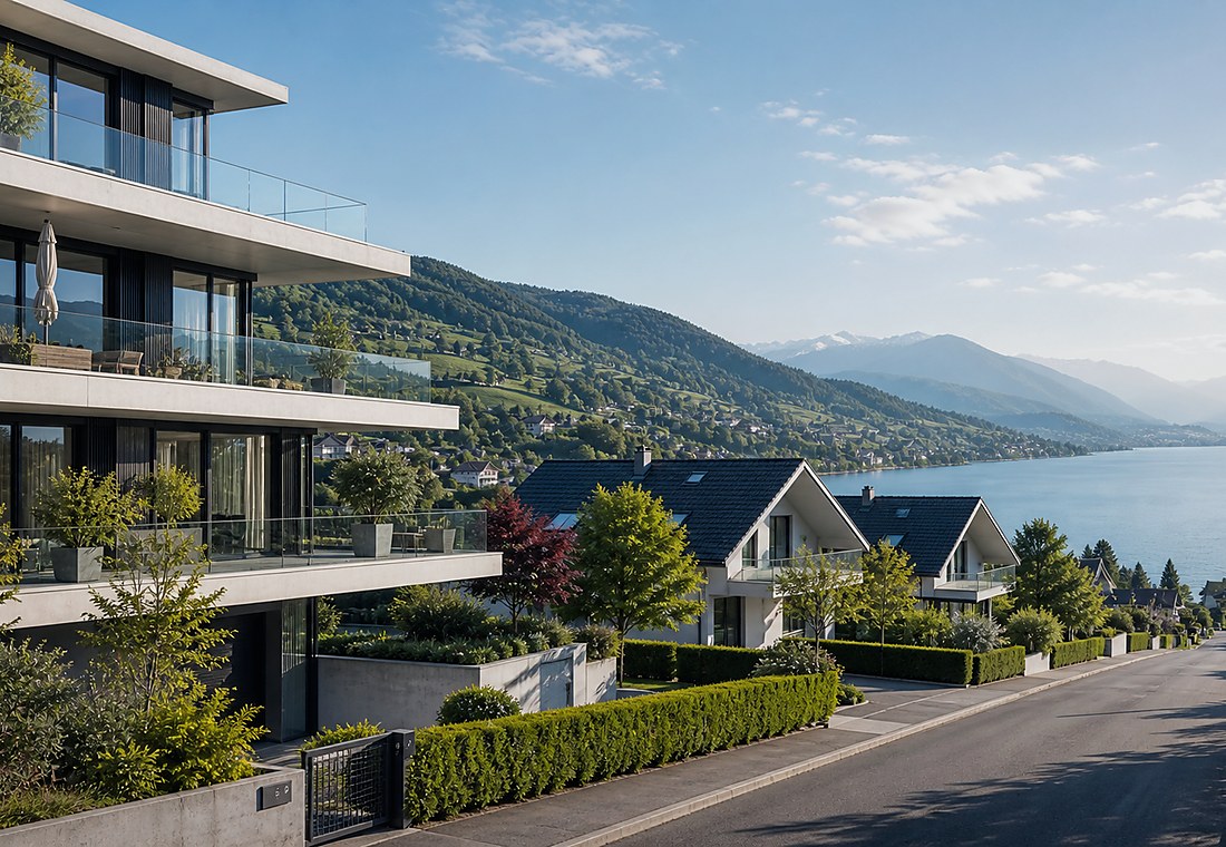 Visuel immobilier premium local pour Arnex-sur-Nyon