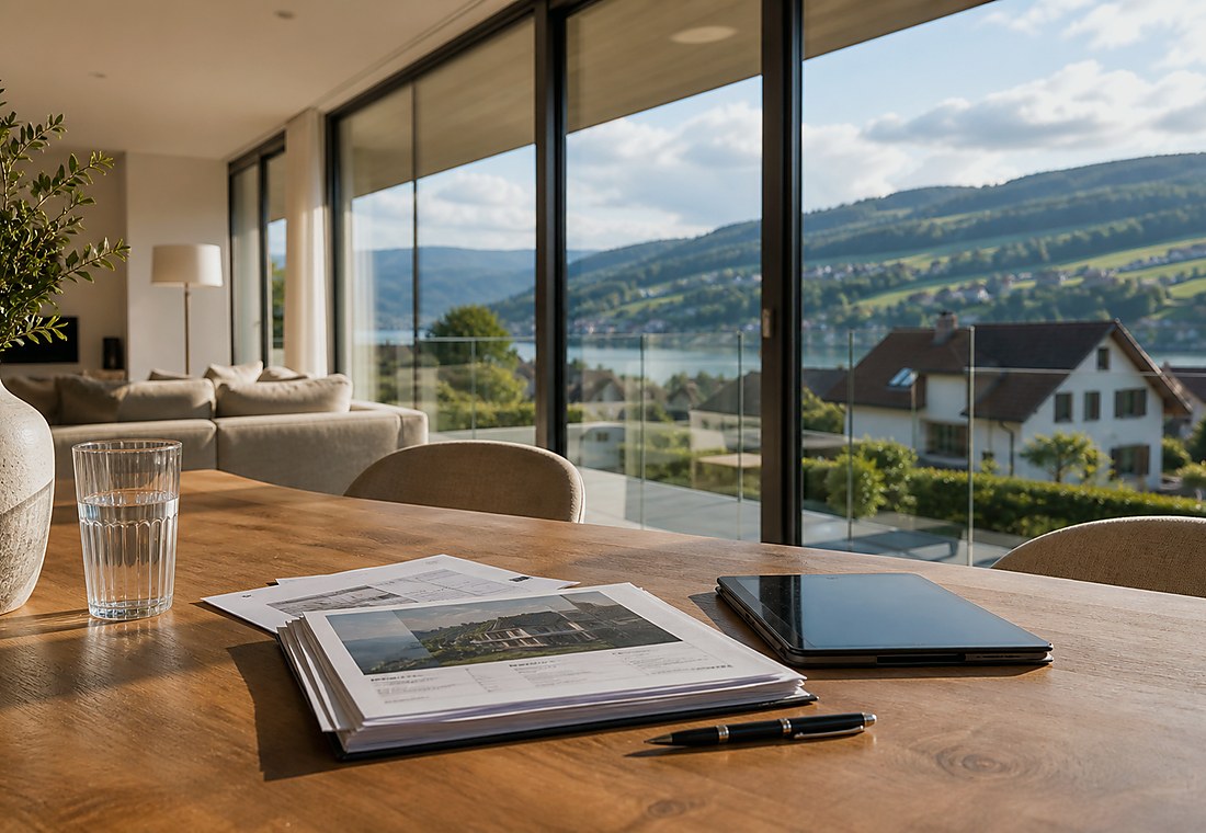 Visuel immobilier premium local pour Bachs