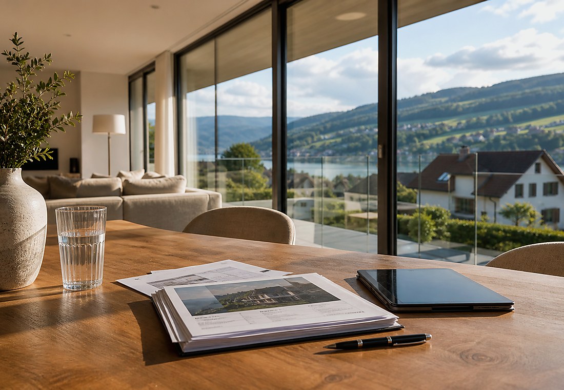 Visuel immobilier premium local pour Ballwil