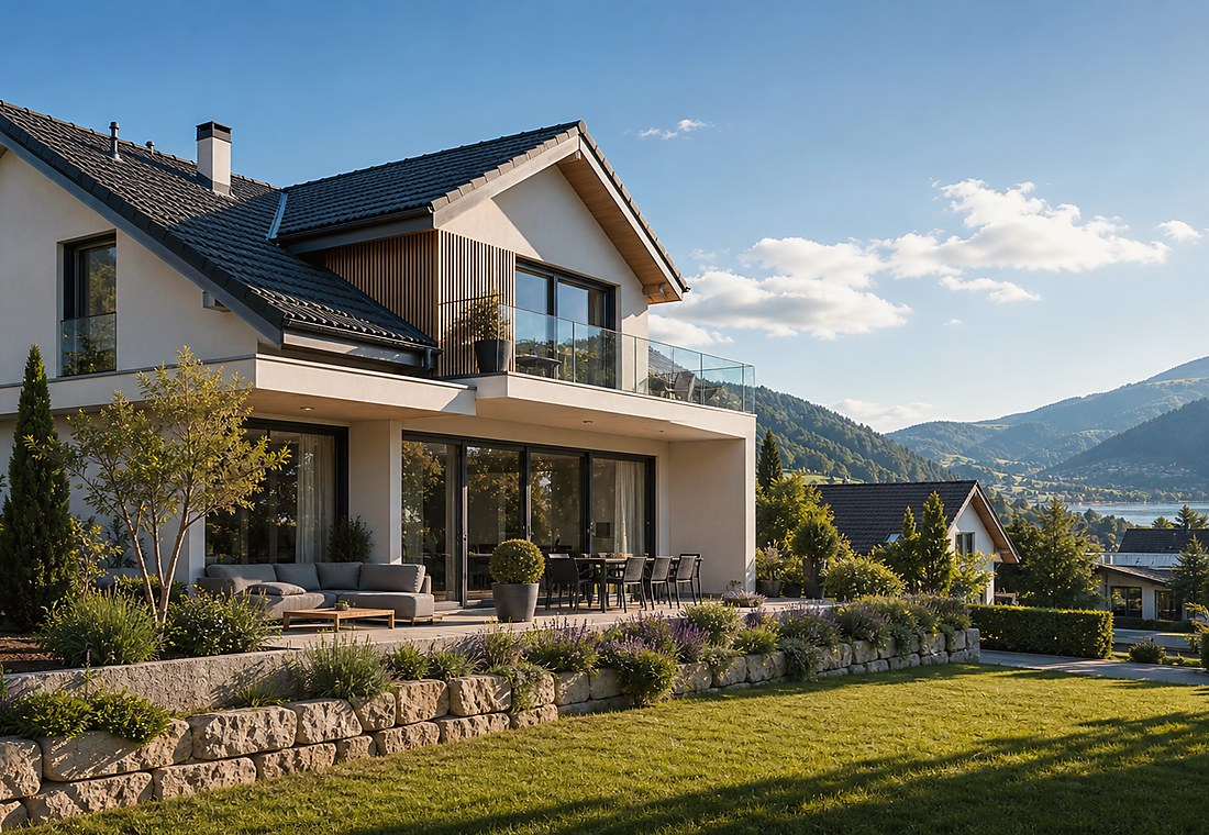 Visuel immobilier premium local pour Bardonnex