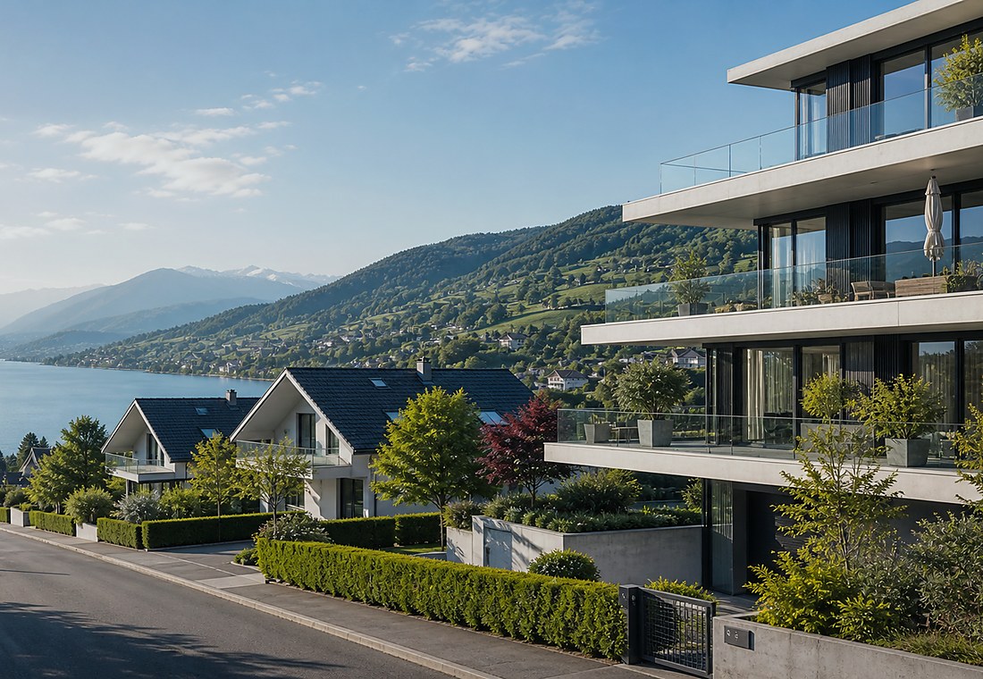 Visuel immobilier premium local pour Bäriswil