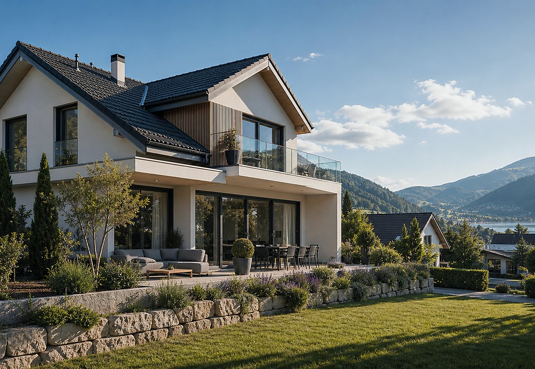 Visuel immobilier premium local pour Bavois