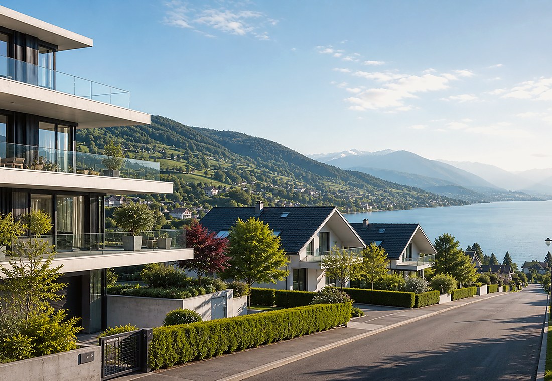 Visuel immobilier premium local pour Bedretto