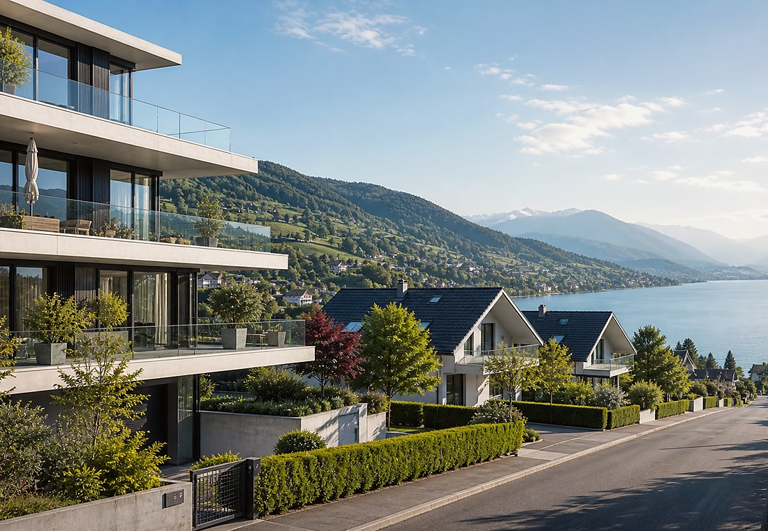 Visuel immobilier premium local pour Belfaux