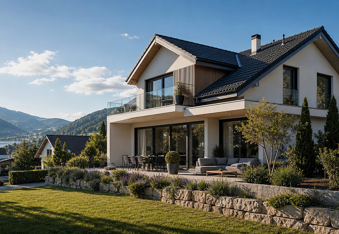 Visuel immobilier premium local pour Bergdietikon