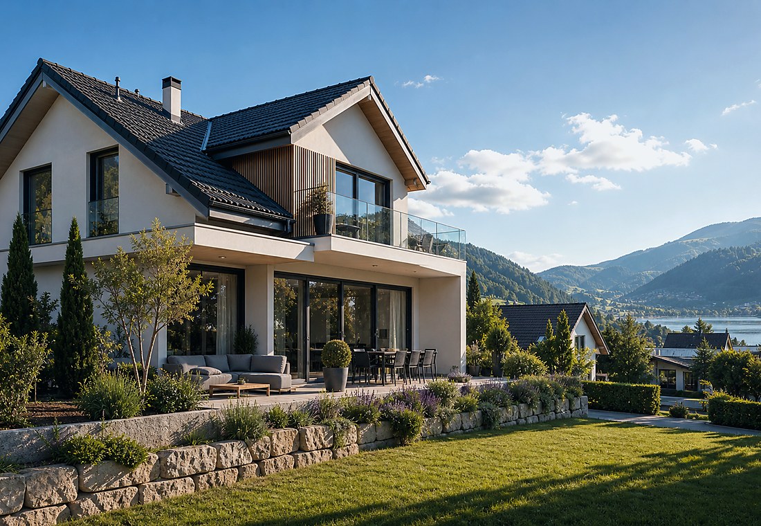 Visuel immobilier premium local pour Biel-Benken