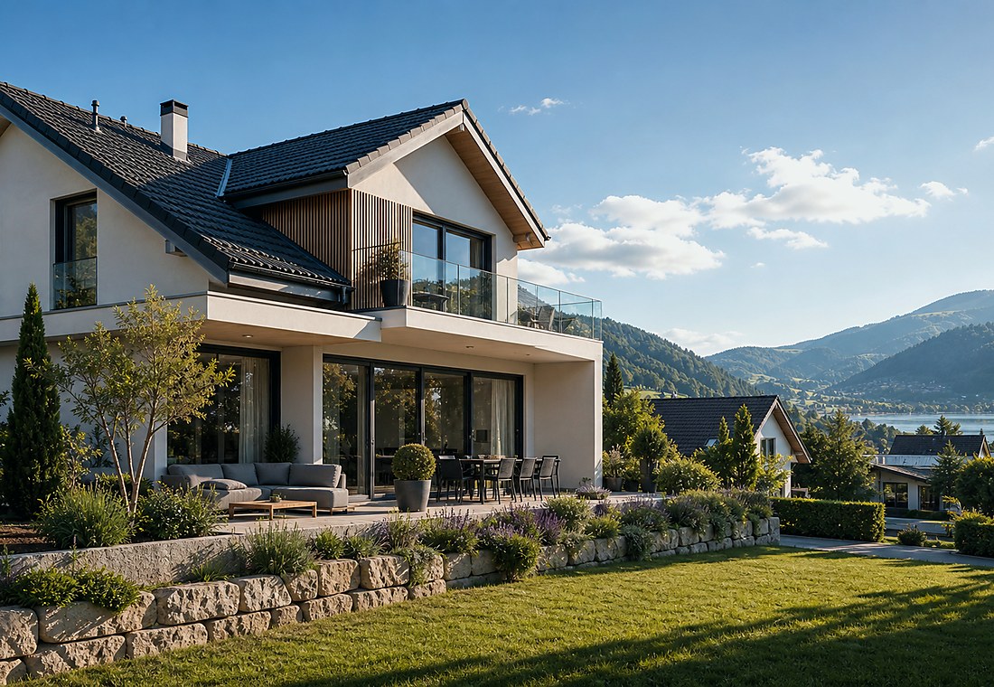 Visuel immobilier premium local pour Bogis-Bossey