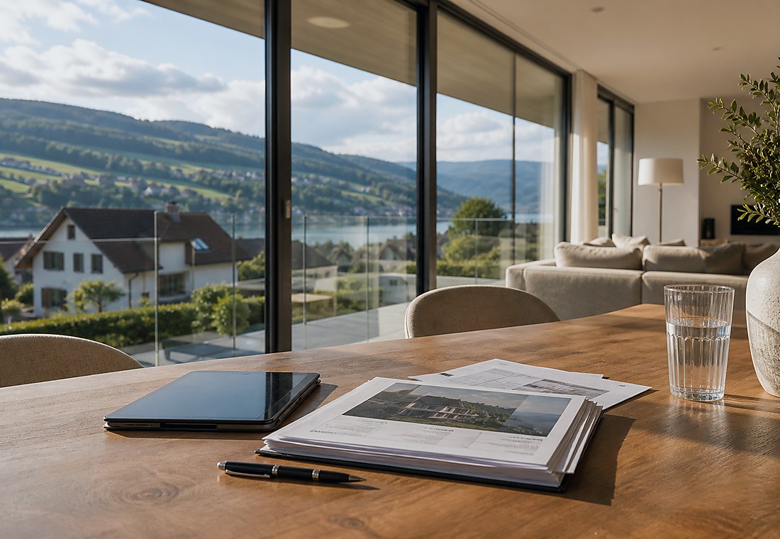 Visuel immobilier premium local pour Boningen