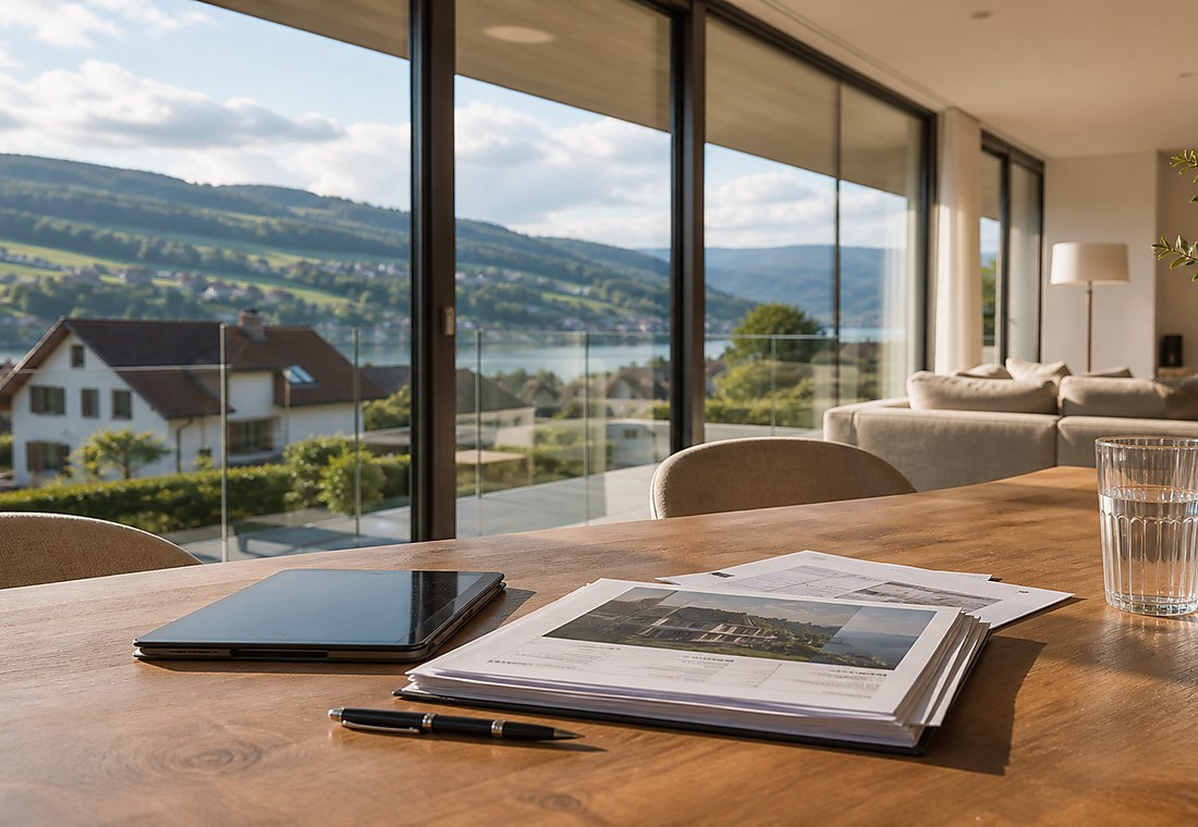 Visuel immobilier premium local pour Borex