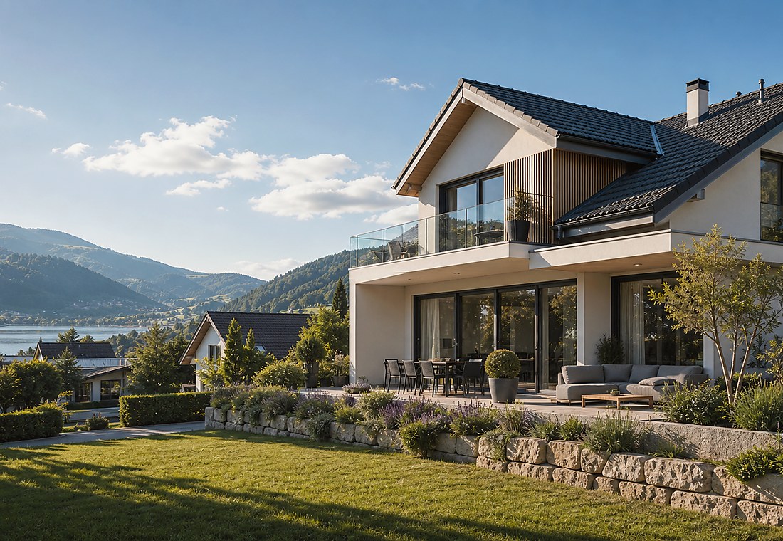 Visuel immobilier premium local pour Bossonnens