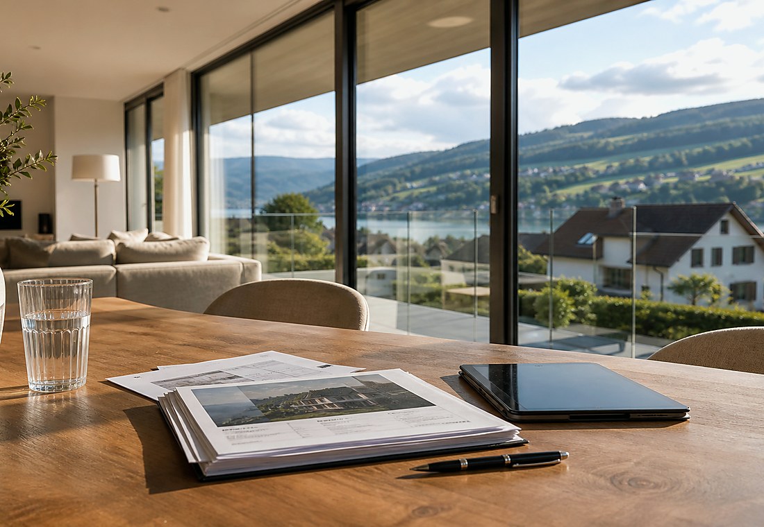 Visuel immobilier premium local pour Bottens