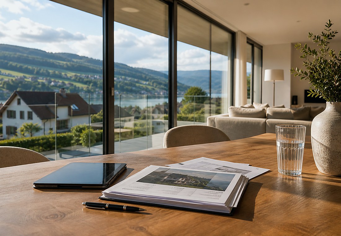 Visuel immobilier premium local pour Bremblens