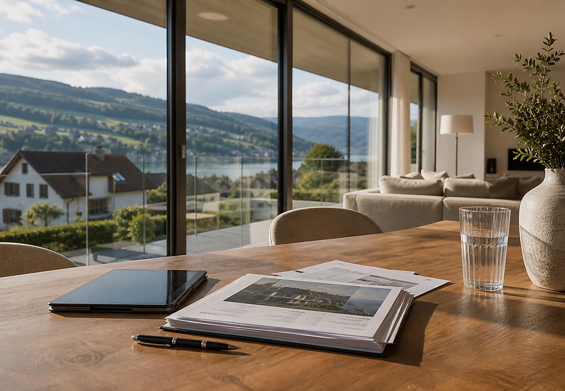 Visuel immobilier premium local pour Brissago