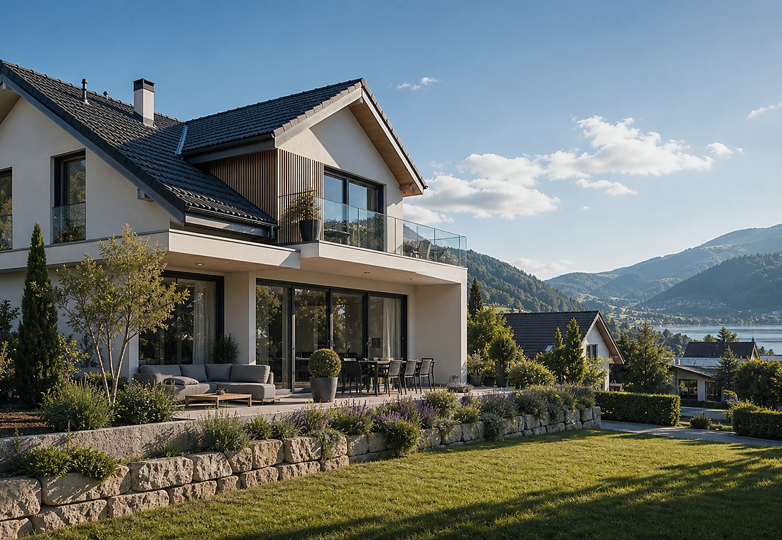 Visuel immobilier premium local pour Brunegg