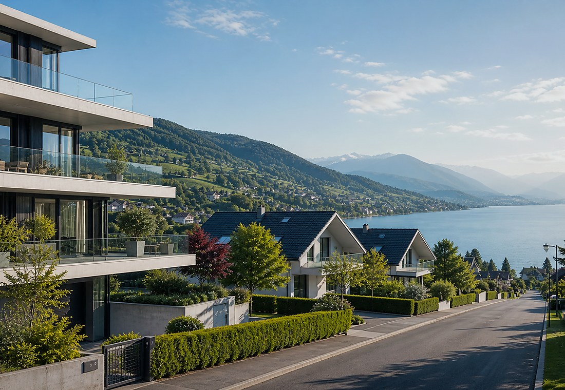 Visuel immobilier premium local pour Buchillon