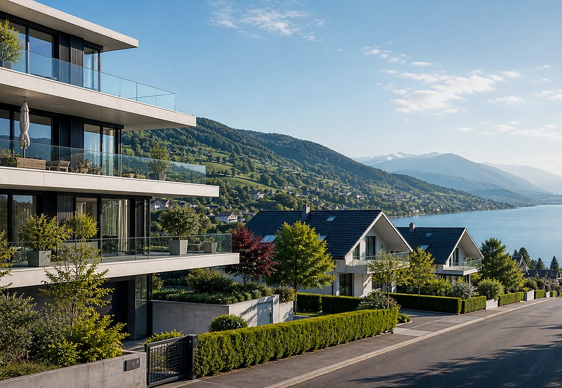Visuel immobilier premium local pour Buchs (AG)