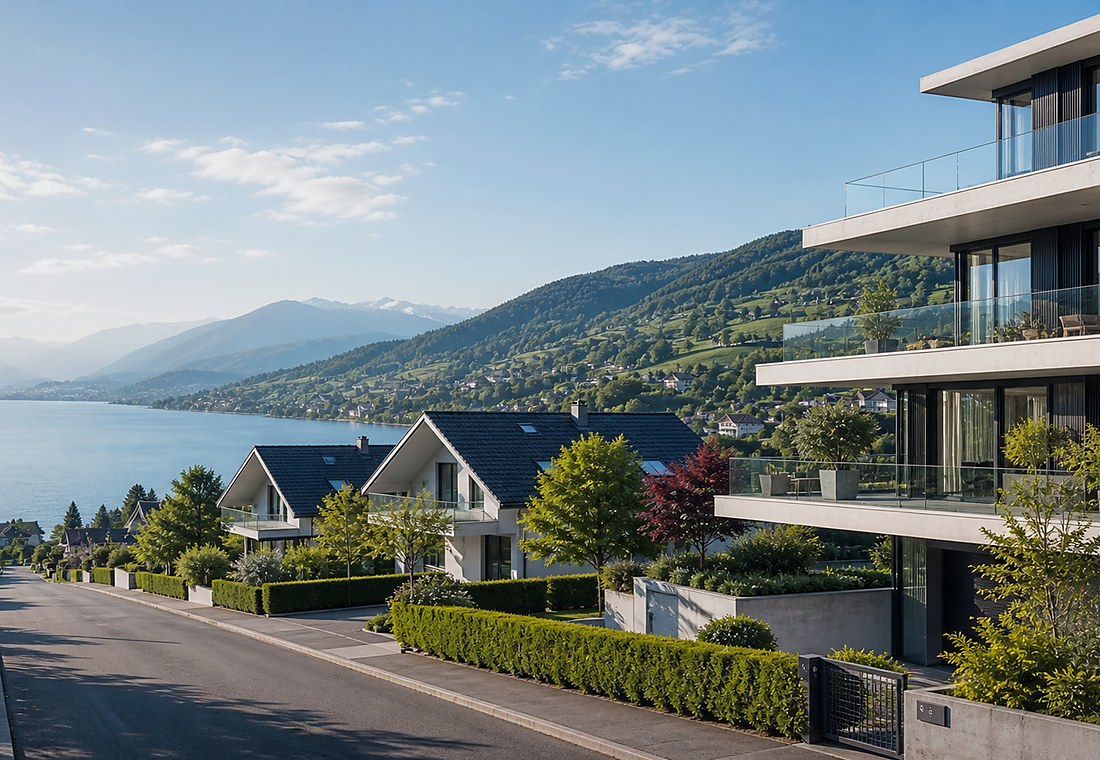 Visuel immobilier premium local pour Buchs (ZH)