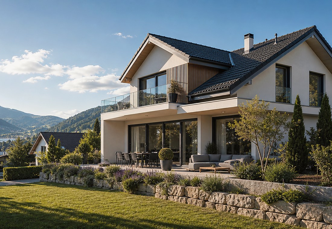 Visuel immobilier premium local pour Bürchen