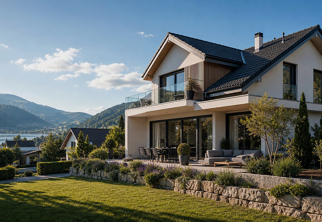 Visuel immobilier premium local pour Bursins