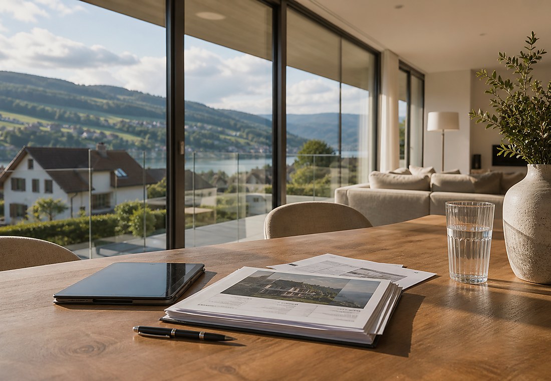 Visuel immobilier premium local pour Büttikon