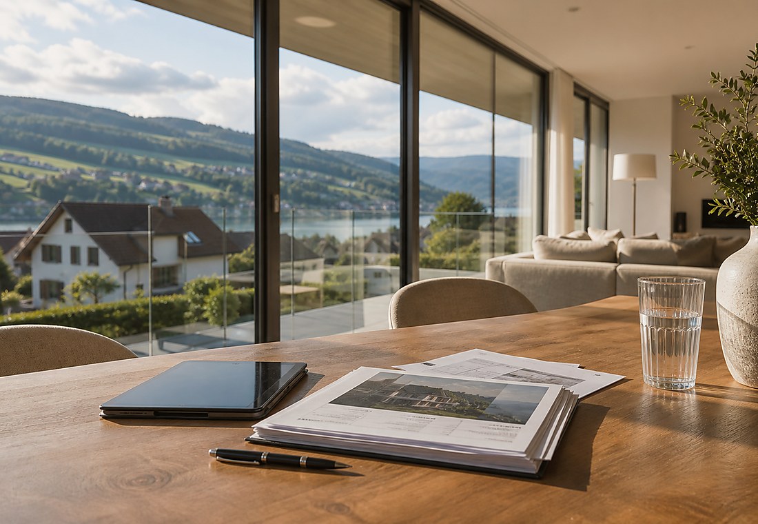 Visuel immobilier premium local pour Cademario