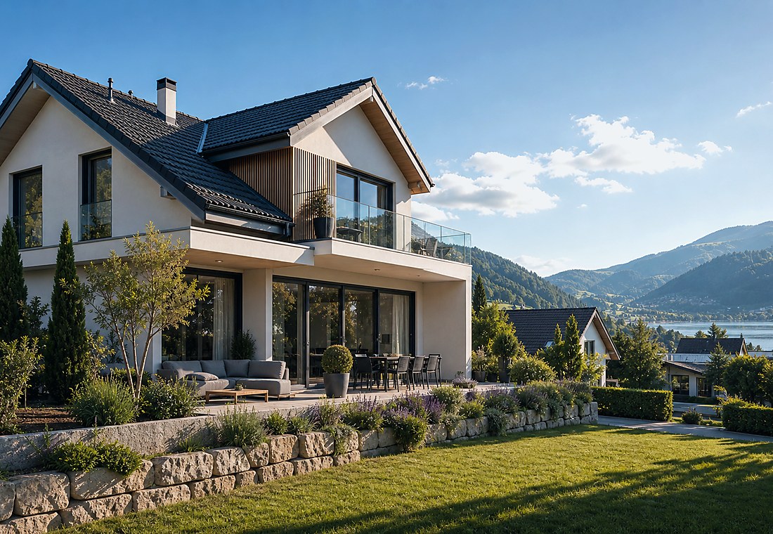 Visuel immobilier premium local pour Cadempino