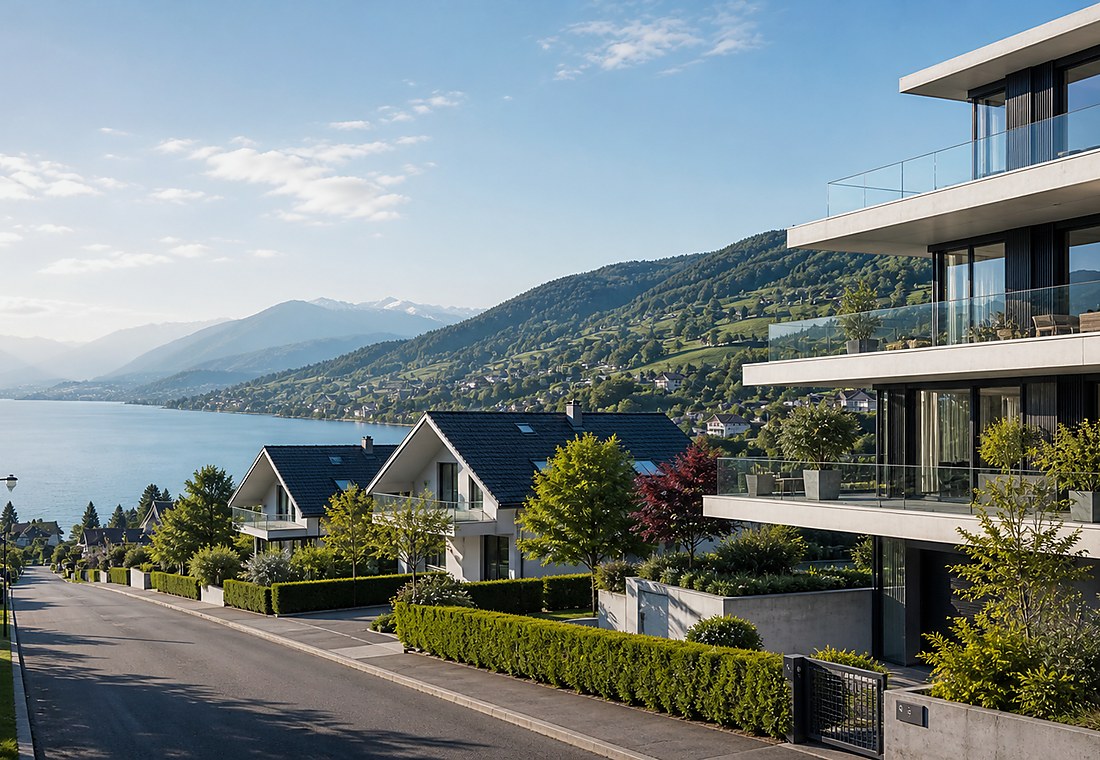Visuel immobilier premium local pour Caslano