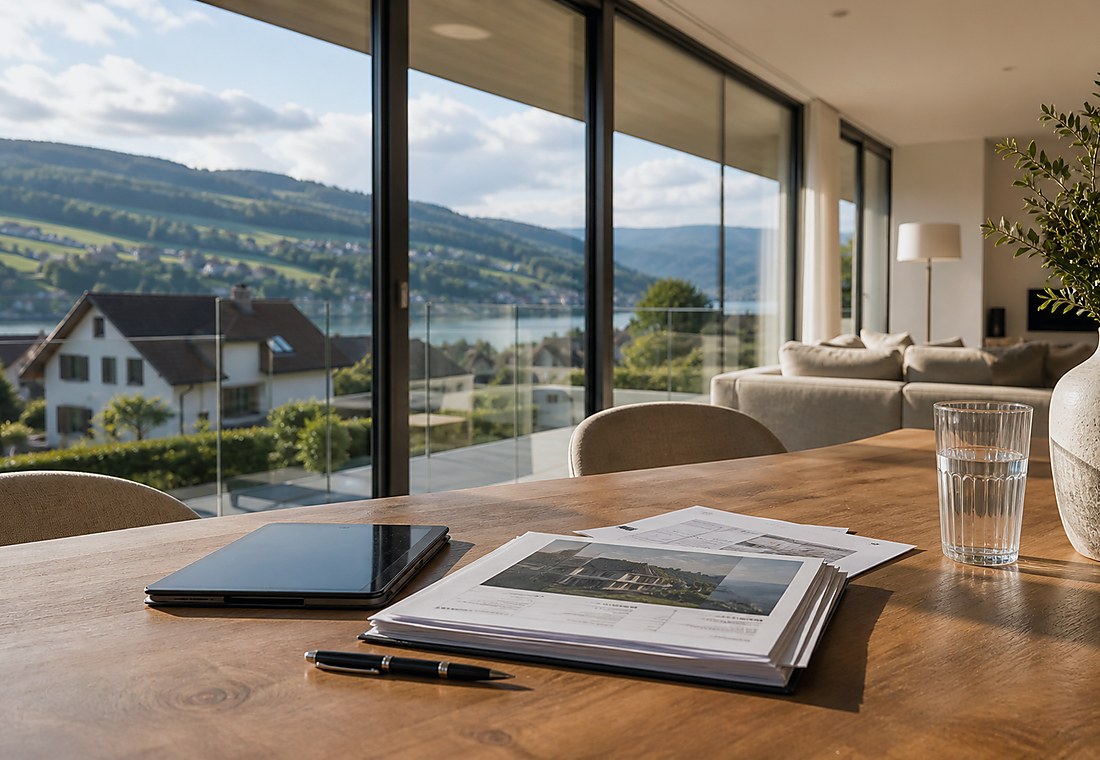Visuel immobilier premium local pour Céligny