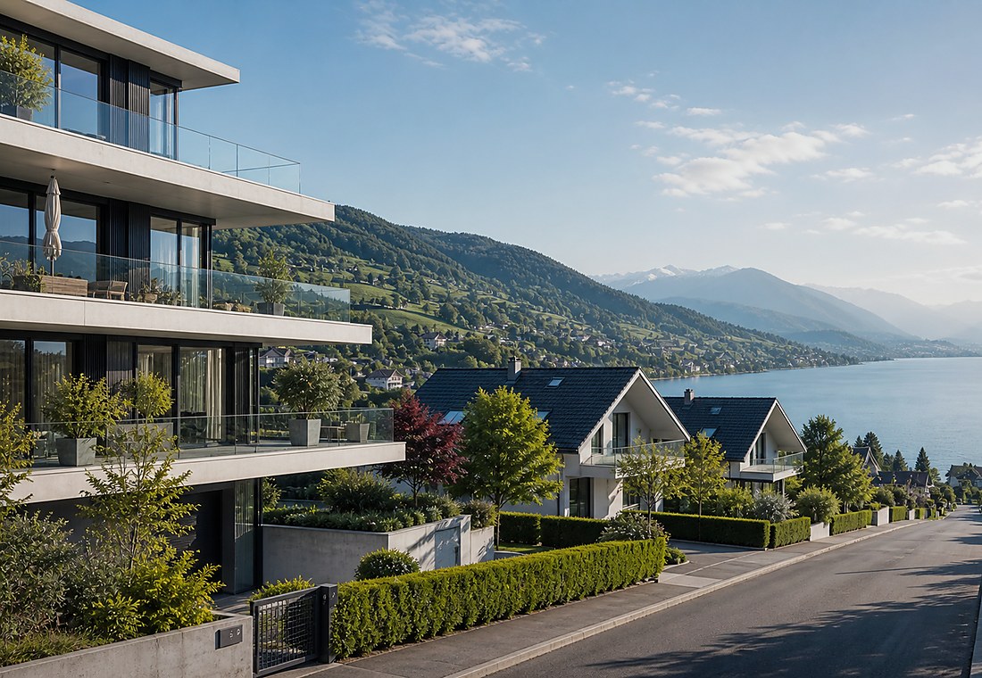 Visuel immobilier premium local pour Cerentino