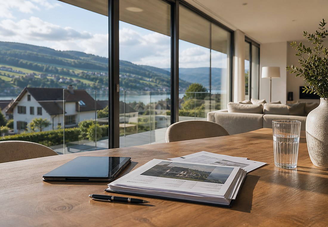 Visuel immobilier premium local pour Champvent