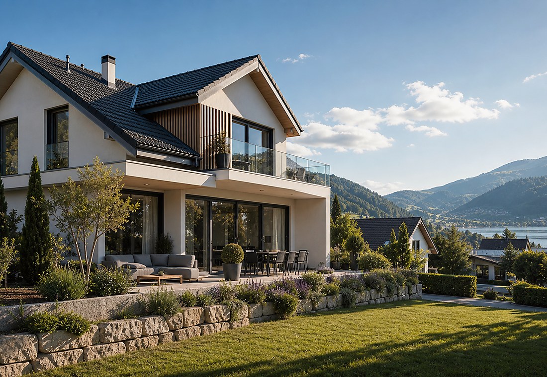 Visuel immobilier premium local pour Chardonne