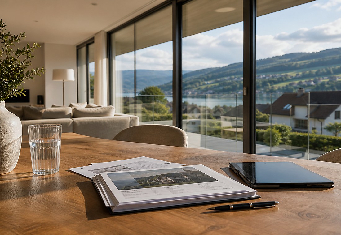 Visuel immobilier premium local pour Chêne-Pâquier