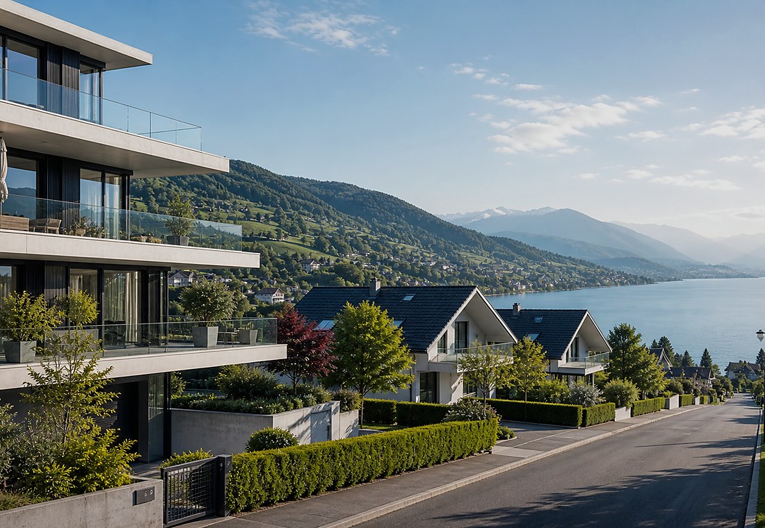Visuel immobilier premium local pour Chippis