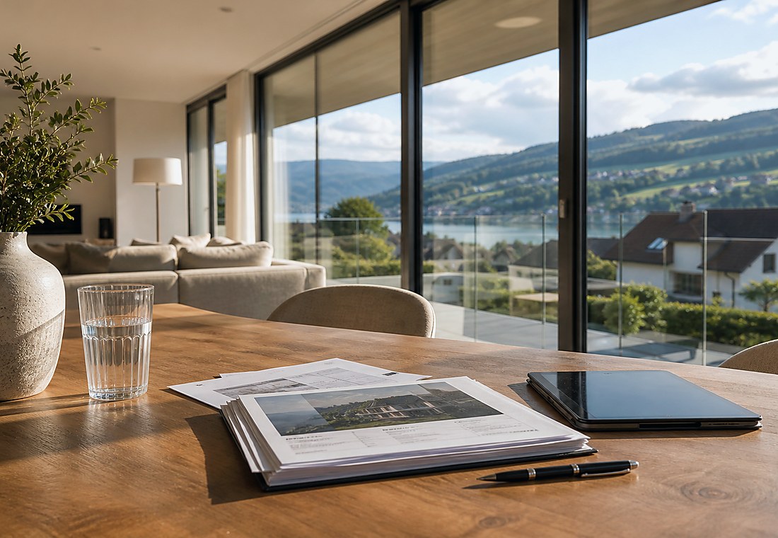 Visuel immobilier premium local pour Comano