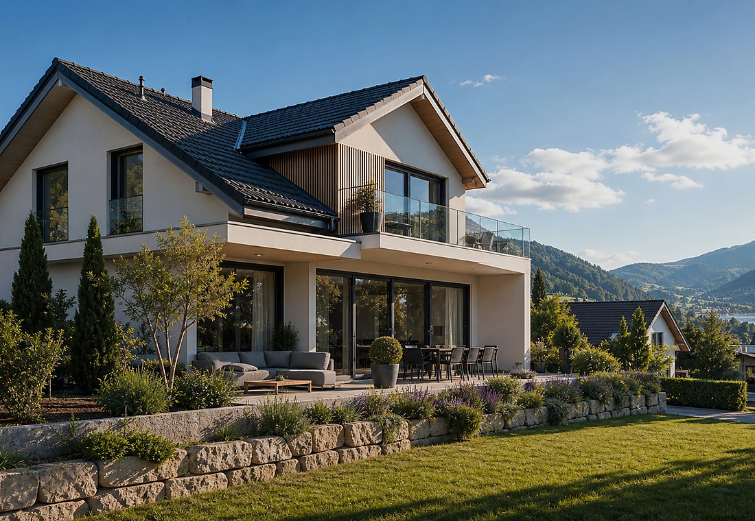 Visuel immobilier premium local pour Corcelles (BE)