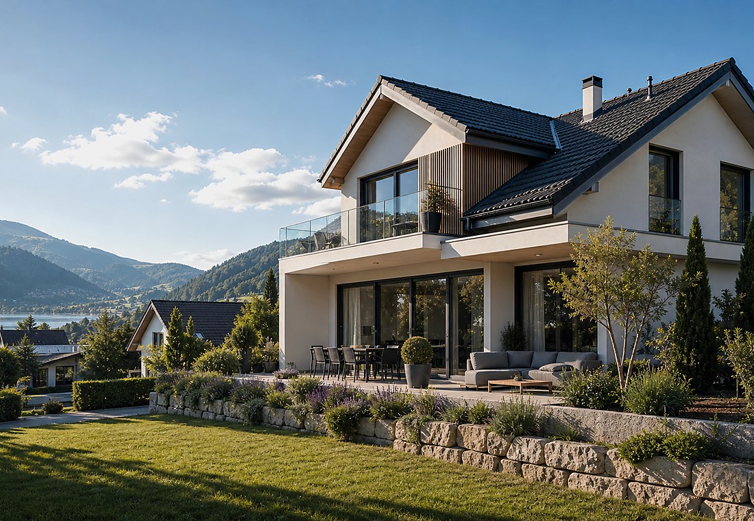 Visuel immobilier premium local pour Courtedoux