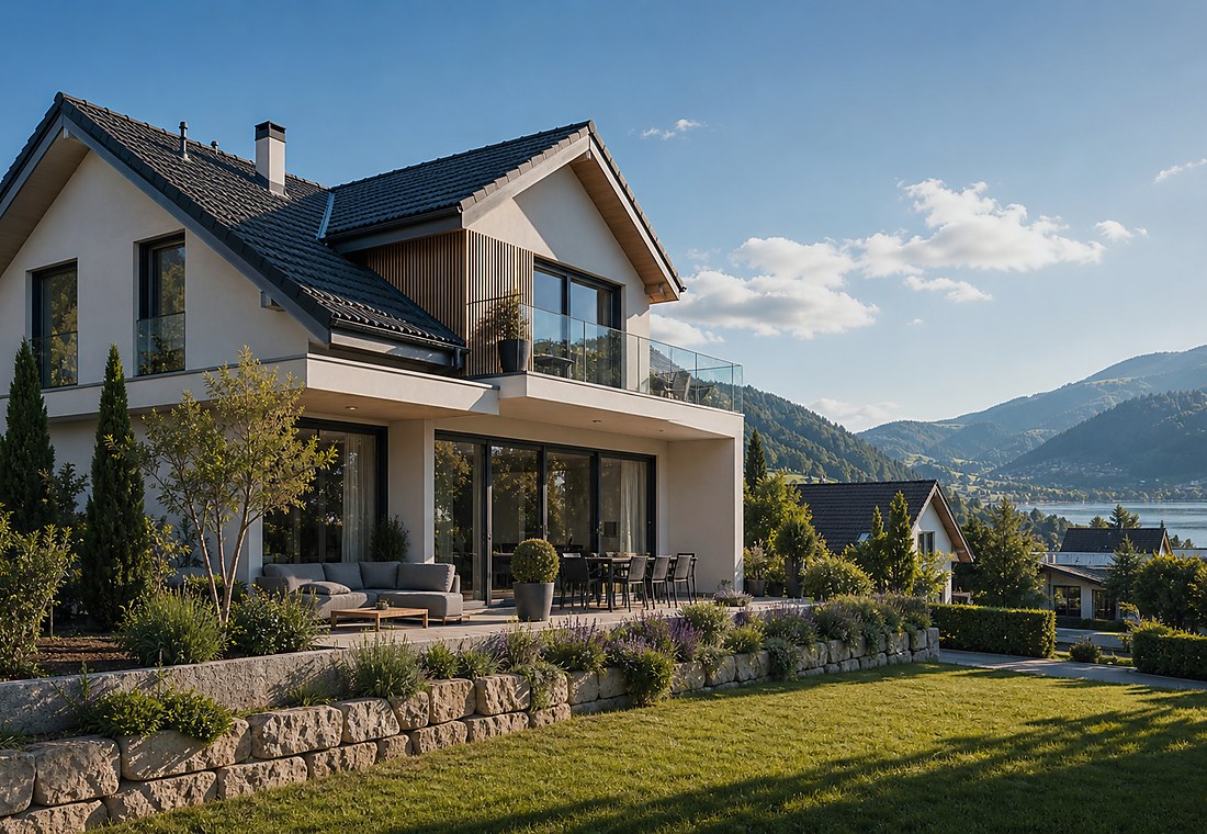 Visuel immobilier premium local pour Courtepin