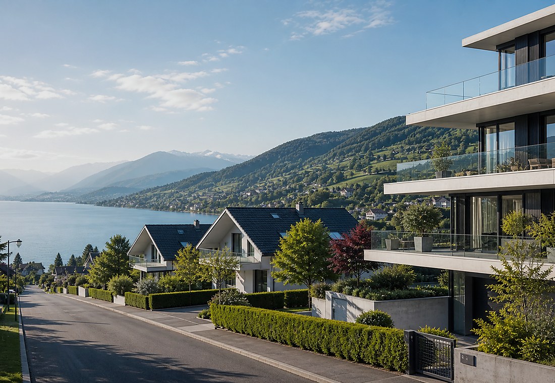 Visuel immobilier premium local pour Crans-Montana