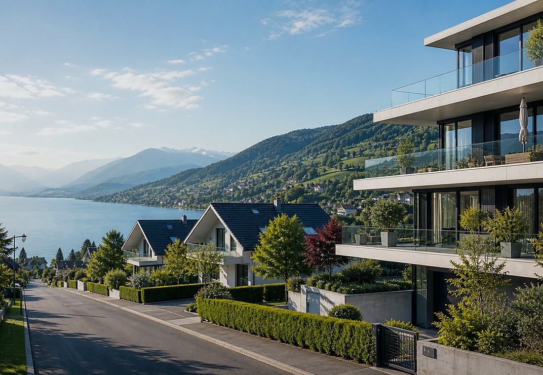 Visuel immobilier premium local pour Cronay