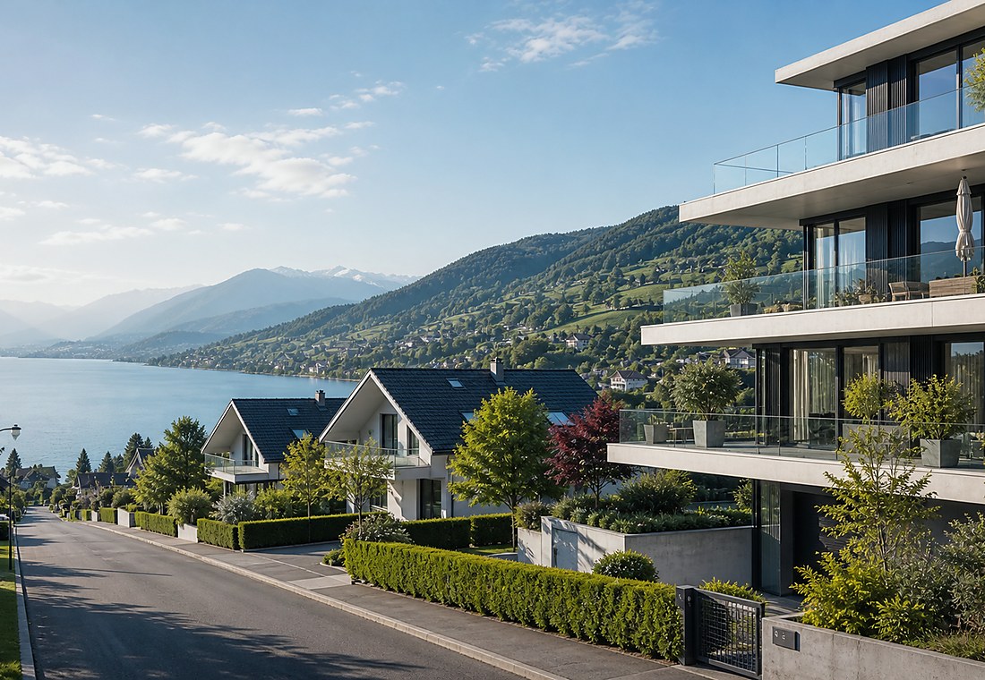Visuel immobilier premium local pour Curtilles