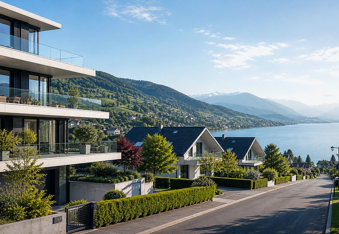 Visuel immobilier premium local pour Däniken