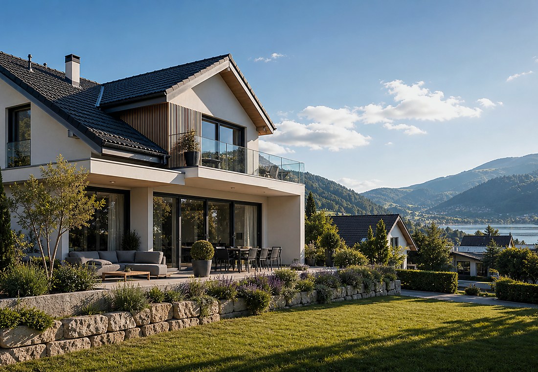 Visuel immobilier premium local pour Davos
