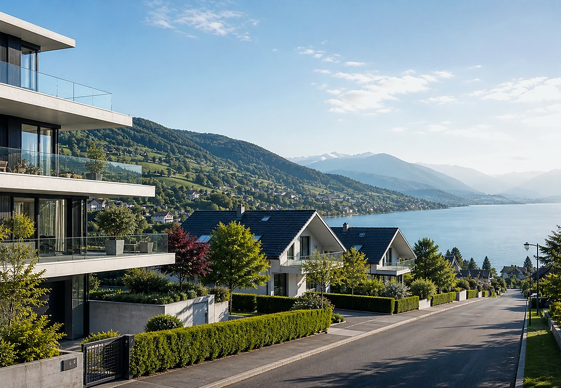 Visuel immobilier premium local pour Denens