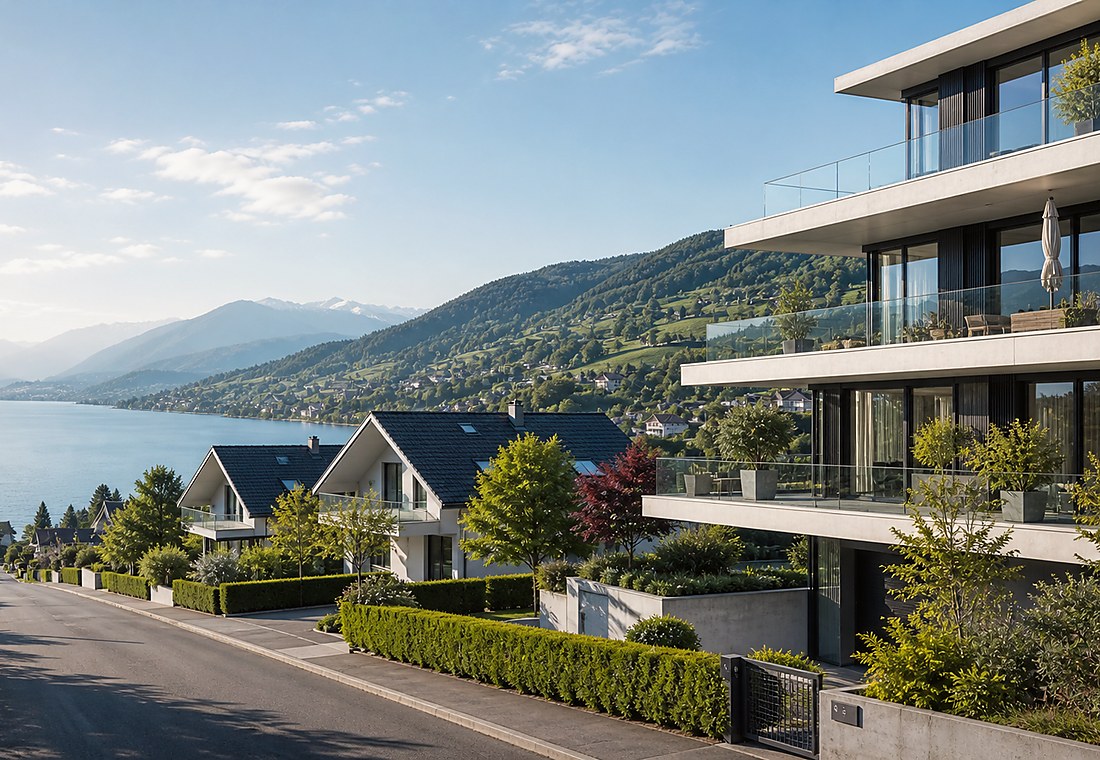 Visuel immobilier premium local pour Derendingen